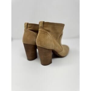 Beige Tory Burch Suede Booties Suede - Size 8